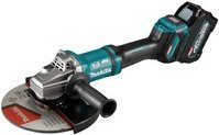 Makita Akku-Winkelschleifer GA038GT201 XGT 40V in Blau, Schwarz und Petrol - Bild 1
