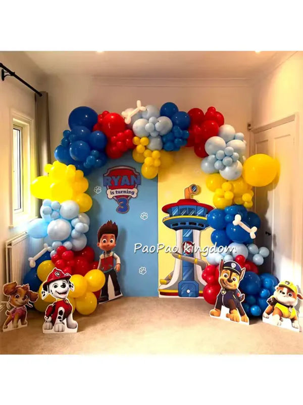 PAW Patrol Ballon-Girlande Set für Kindergeburtstage und Babypartys mit mehrfarbigen Aluminiumfolienballons - Bild 3