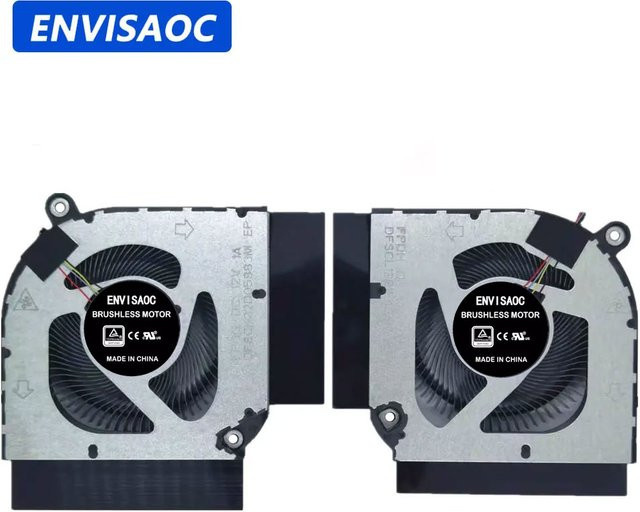 OEM Laptop CPU GPU Lüfter für Acer Nitro 5 AN515-45 AN515-46 AN515-55 AN515-56 AN515-57 AN515-58 Ventilator Kühler in Schwarz - Bild 1