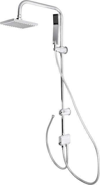 LIVARNO Überkopfbrause-Set mit Regendusche, Massagefunktion und Handbrause in Chrom - Bild 1