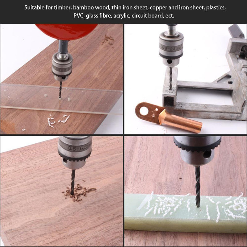 Kkmoon Handkurbelbohrmaschine aus Stahl in Rot, tragbare Mini-Handbohrmaschine mit Doppelritzeln für Holz, Kunststoff, PVC und Glasfaser - Bild 5