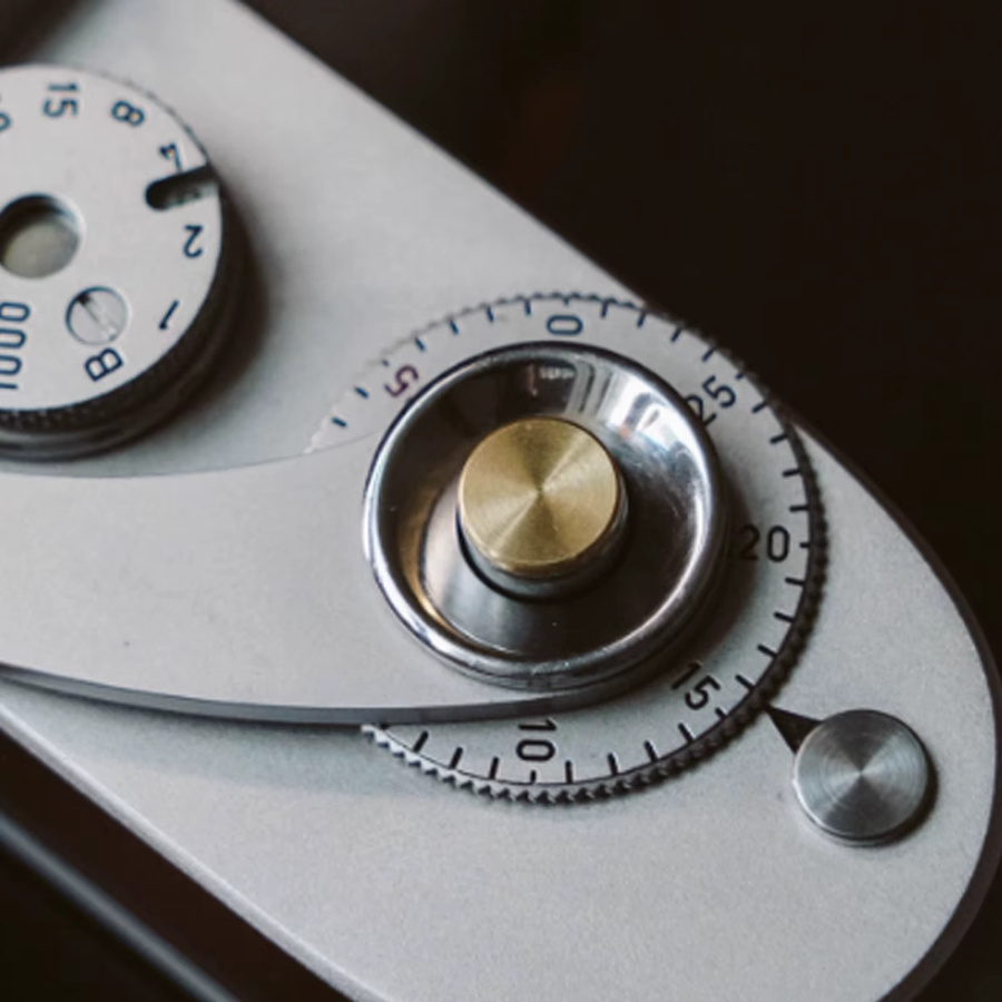 Kamera-Auslöseknopf aus Messing und Weißkupfer für Fujifilm und Leica, 7mm - Bild 2
