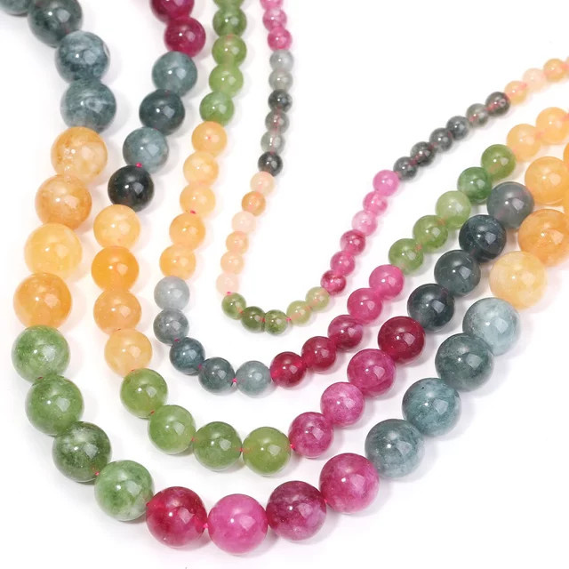 SANSWL Perlen Regenbogen Turmalin, Bunt, Unisex - Bild 1