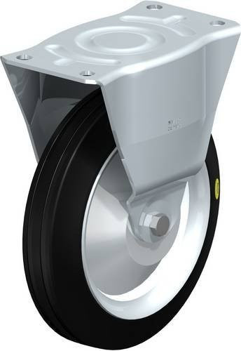 Blickle Bockrolle B-RD 250K-FA in Schwarz-Grau mit 250 mm Rad-Durchmesser und 450 kg Tragfähigkeit - Bild 1