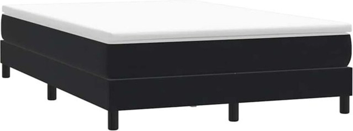 Modernes Boxspringbett ohne Matratze von vidaxl in Schwarz, B/T/H: 140 x 220 cm - Bild 1