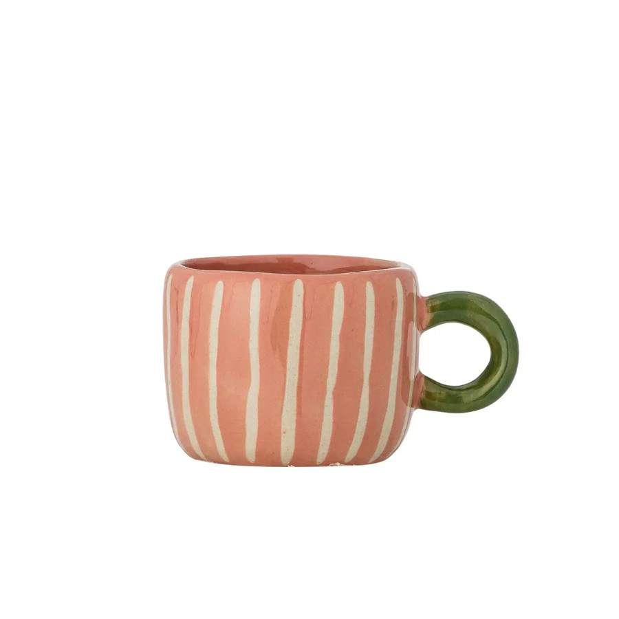 Bloomingville Becher Nini aus Steingut in Rosa, 110 ml - Bild 1