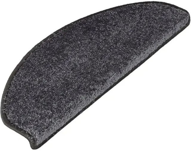 KARAT Velours-Stufenmatte Sundae Selbstklebend Halbrund Anthrazit B: 23,5 cm, T: 65 cm - Bild 1