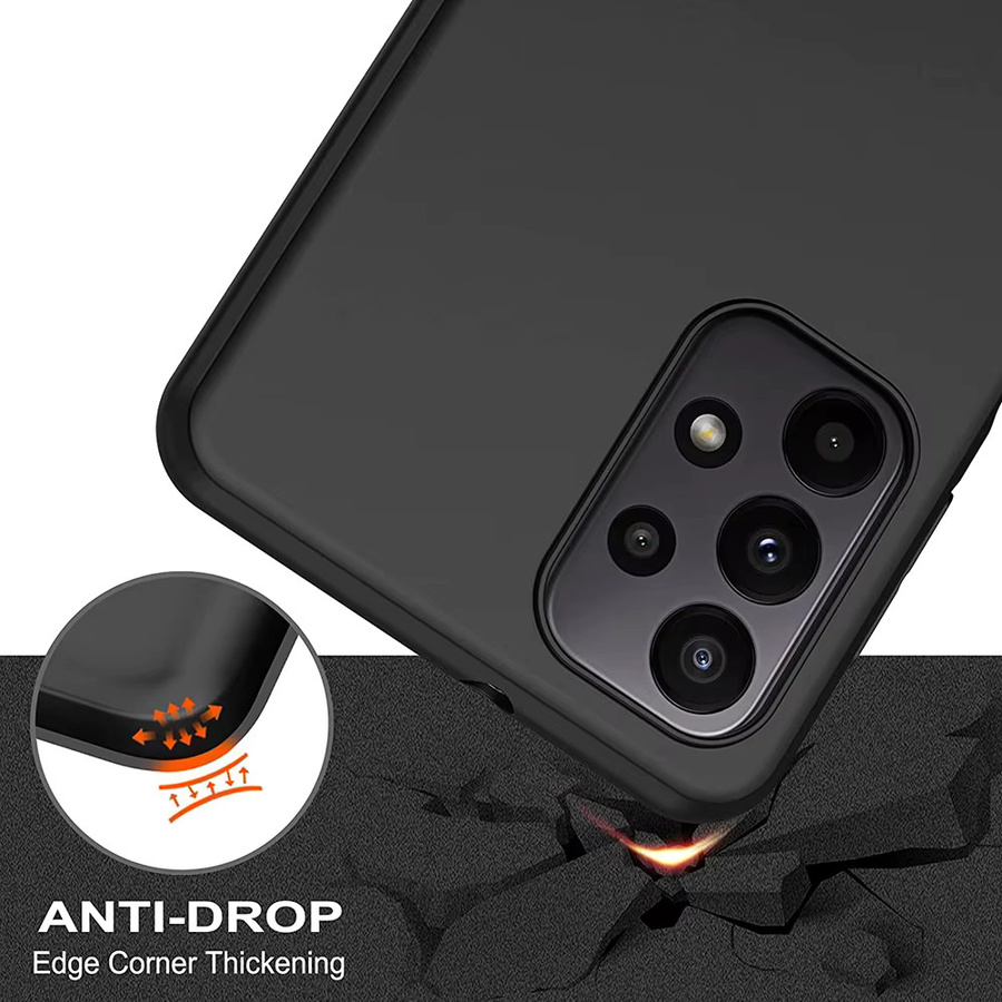 Matte Silikon Schutzhülle für Samsung Galaxy A-Serie in Schwarz - Bild 4