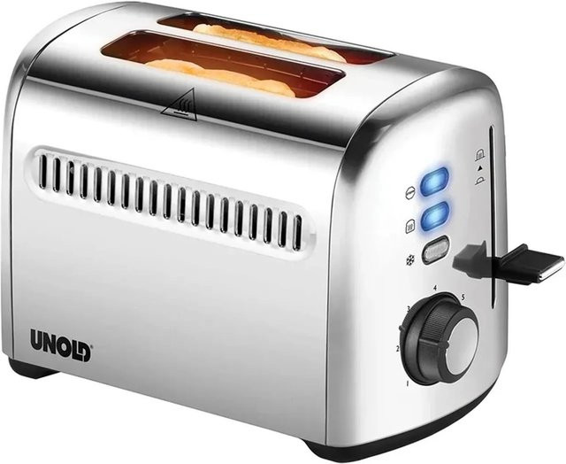 Westfalia Retro Toaster für 2 Scheiben aus Metall in Silber mit 750 W - Bild 1