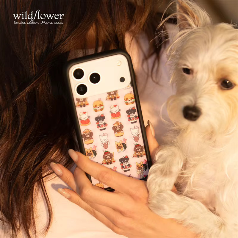 Wildflower Anime Father Kels Stoßfeste Handyhülle für iPhone 17 16 15 14 13 12 Pro Max Plus in Multicolour mit Cartoon Hund Design - Bild 4