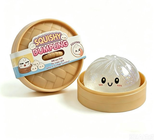 Smiley-Gesicht große Käfigtasche, Baozi-Spielzeug, langsamer Rückprall - Bild 1