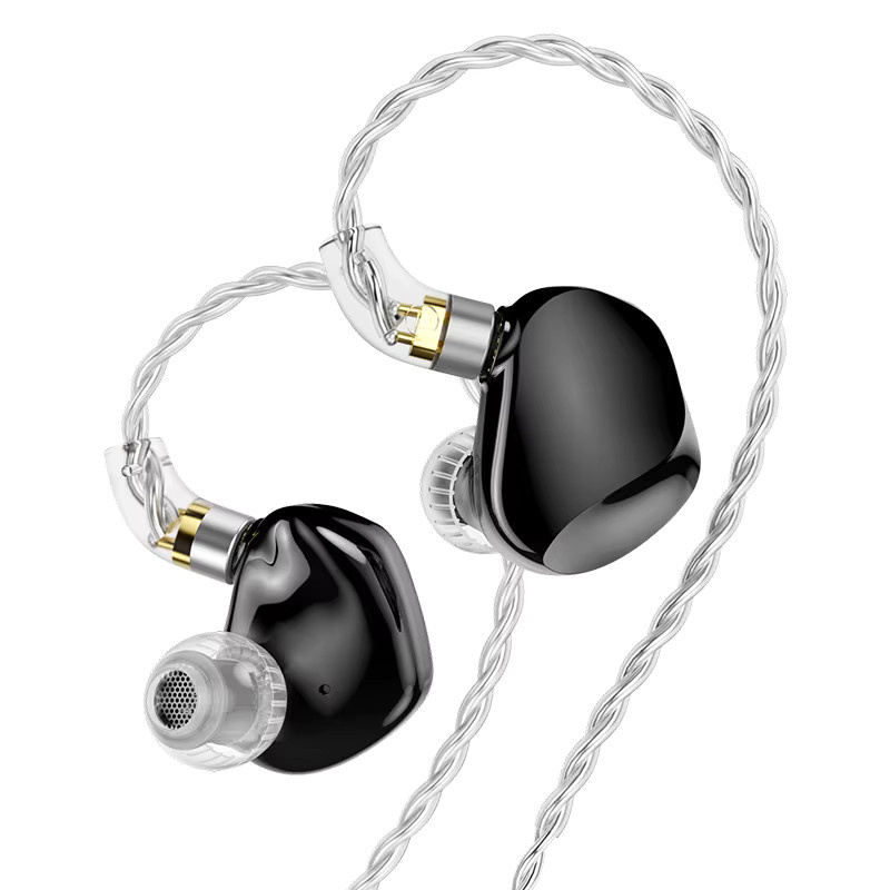 TRN VX Pro+ Hybrid In-Ear-Kopfhörer mit 8BA+1DD Technologie als HIFI-Monitor IEM in Schwarz - Bild 1