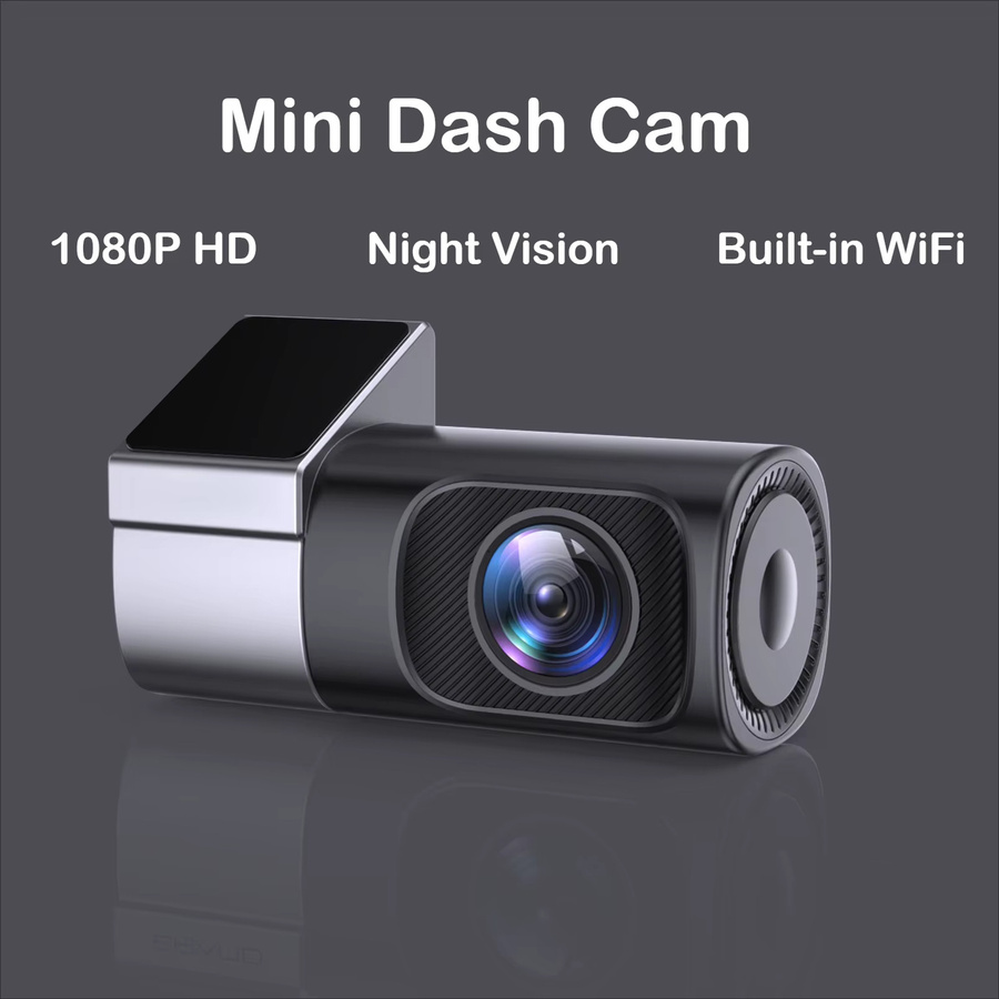 DEVASO Mini Dashcam 1080P Ultra HD mit 360 Grad Drehbarkeit, WLAN und Nachtsicht, Schwarz - Bild 2