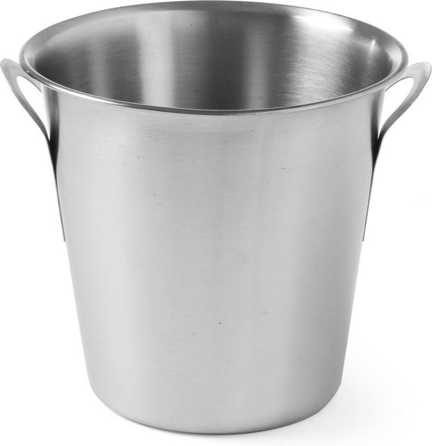Hendi 593103 Edelstahl Eiswürfelbehälter und Wein- sowie Champagnerkühler mit Standfuß in Silber, 35 l - Bild 1