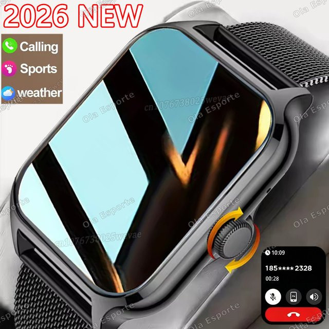 Ola Esporte Smartwatch in Rot mit Bluetooth-Anruffunktion, Herzfrequenz-, Blutsauerstoff- und Schlafüberwachung sowie Sportmodi - Bild 1
