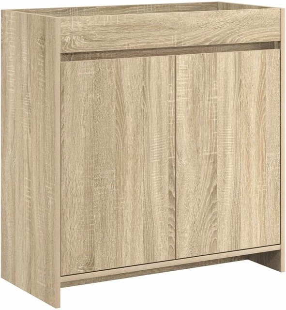 vidaXL Badunterschrank Sonoma-Eiche modern mit Schranktüren, Farbe Braun, B/T/H: 78,5 x 37,5 x 81 cm - Bild 1