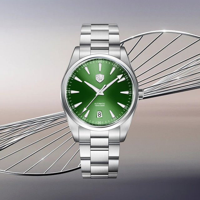 Rollstimi Armbanduhr, Automatik, Edelstahl, Blau, Saphirglas, Herren - Bild 1
