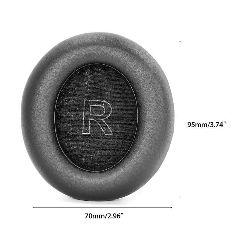 Anker Ersatz-Ohrpolster aus weichem Protein-Leder für Life Q30 und Q35 Wireless Headset, Farbe: Schwarz - Bild 2