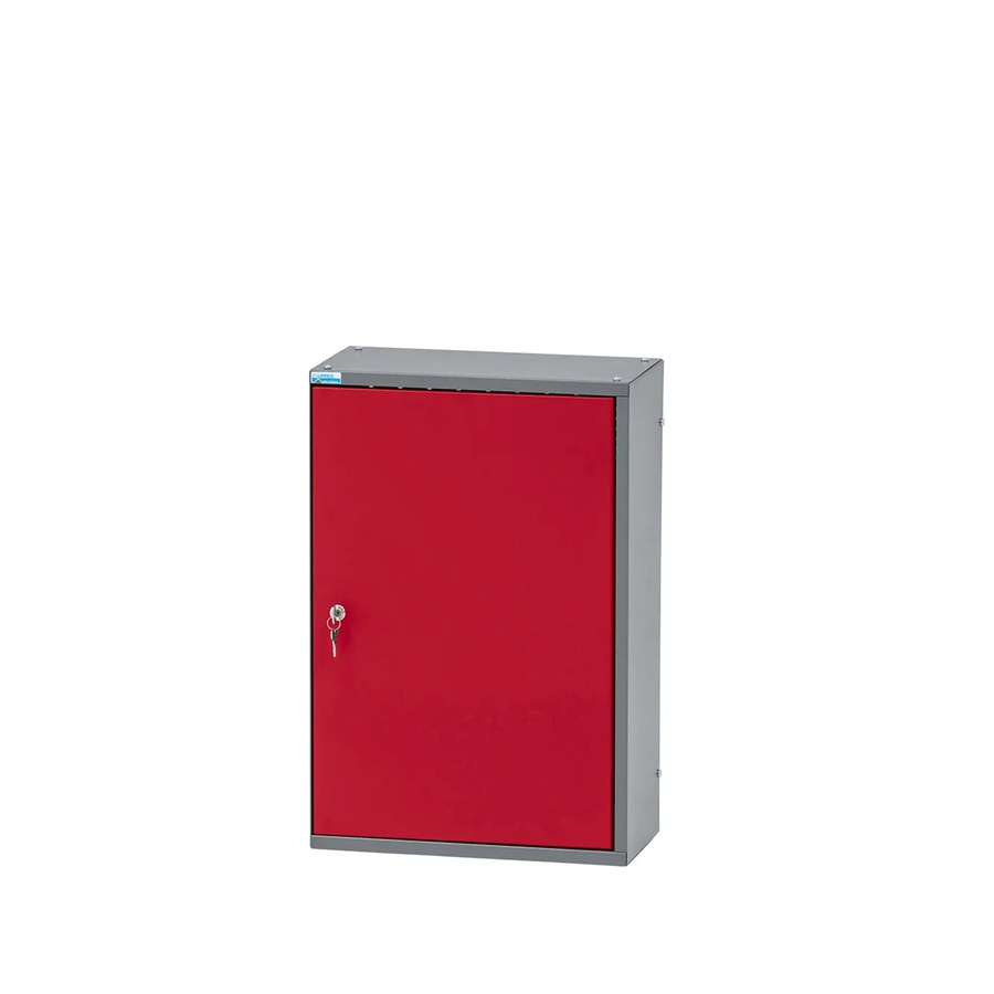 Küpper Hängeschrank Eintürig mit 2 Fachböden aus Stahlblech Dunkelrot B/T/H: 60 x 40 x 20 cm - Bild 2
