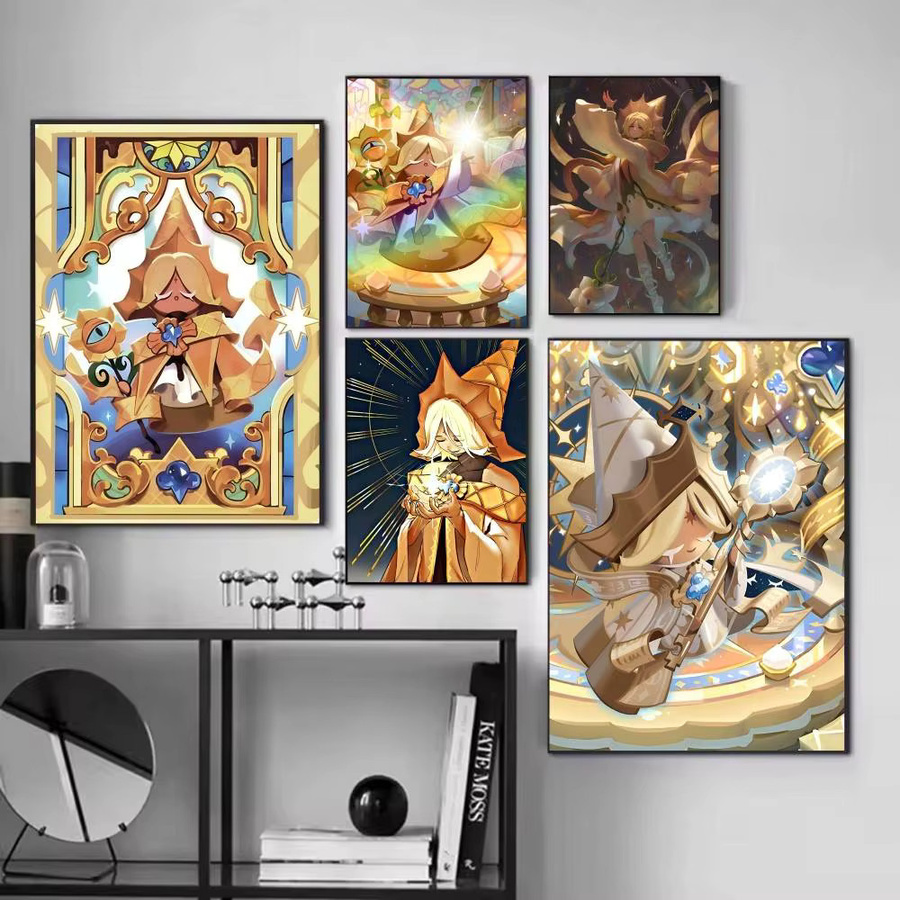 Selbstklebender Papierposter Cartoon Anime Game P-Pure V-Vanilla Cookie Wandkunst in Mehrfarbig - Bild 2