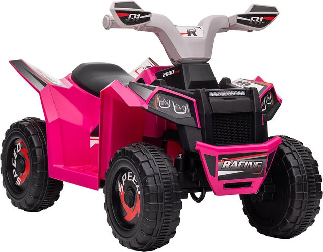 HOMCOM Elektro Kinderquad Mini Elektroquad 6V Rosa mit Vorwärts Rückwärtsfunktion für Kinder ab 1.5 Jahren - Bild 1