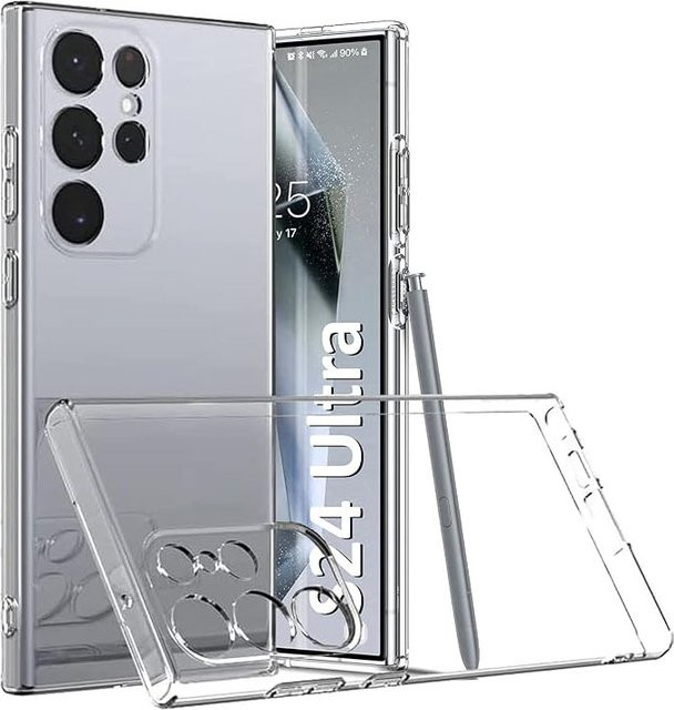 Transparente Silikon-Schutzhülle für Samsung Galaxy S26 S25 S24 S23 S22 S21 Ultra Plus FE Edge Clear Cover - Bild 1