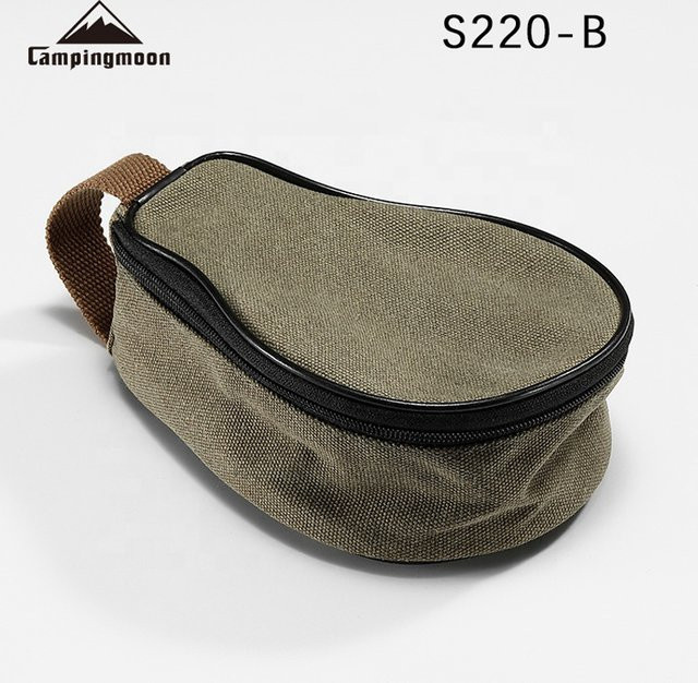 CAMPINGMOON S220-B Mini-Tasche aus Segeltuch für Outdoor und Camping, B/T/H: 21 x 15 x 9 cm - Bild 1