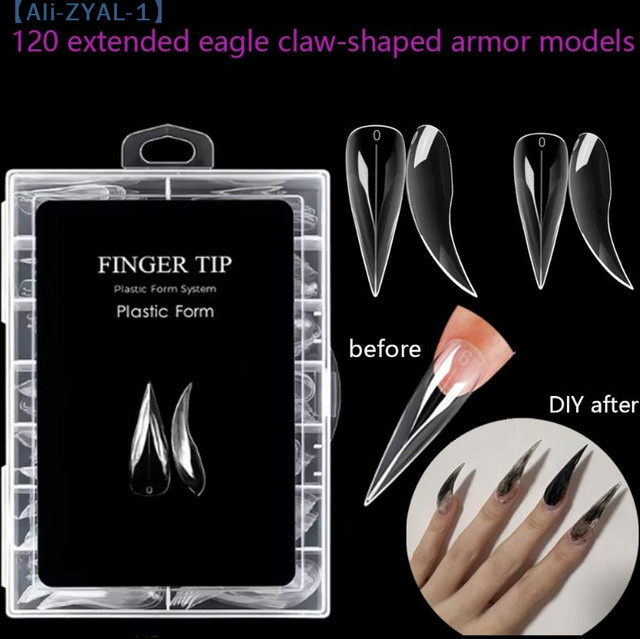 JETTING Stiletto-Nägel, 140 Stück, Glänzend, Nagelverlängerung - Bild 1