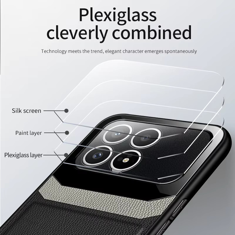 Magnetische Lederhülle mit Kameraschutz für Xiaomi Redmi K90, Redmi K90 Pro Max und Redmi K80 Pro in Braun - Bild 2
