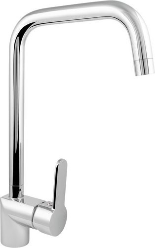 WELLWATER Einhebelmischer in Silber mit verchromtem, 360° schwenkbarem Auslauf und wassersparender Funktion - Bild 1