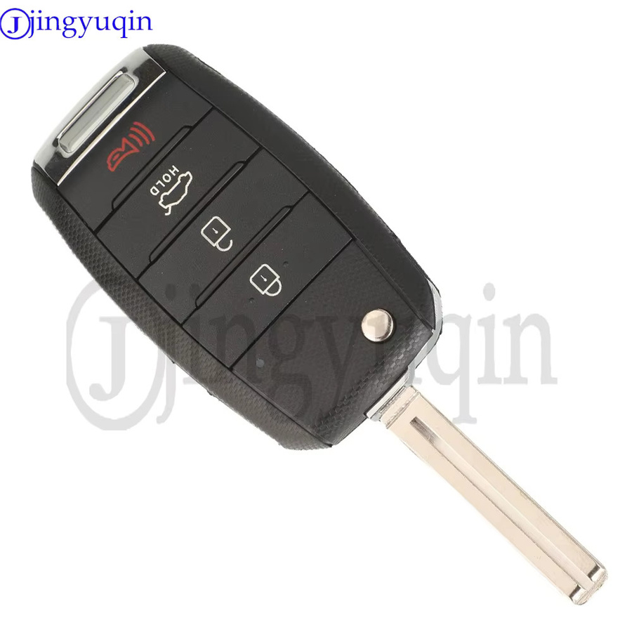 Jingyuqin Fernbedienung Autoschlüssel für Kia Sportage 2014-16 und Optima 2014-15, 315MHz ID46 4BT, Schwarz - Bild 2