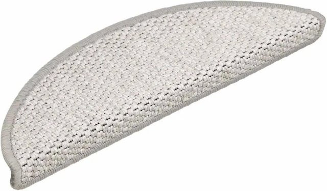 vidaXL Stufenmatten Selbstklebend in Sisal-Optik, 30 Stück, Farbe Platina/Grau, B/T/H: 56 x 17 x 3 cm - Bild 1