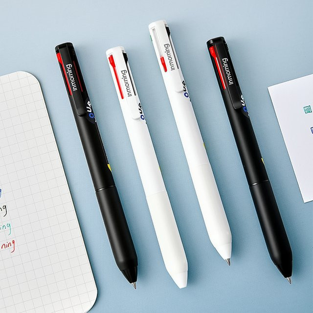 2er-Pack Spectrum 4-Farben-Klickstift Set, Mehrfarbige Gelstifte für Büro und Studium - Bild 1