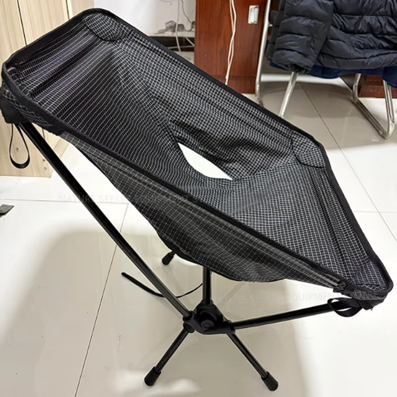 Coolcamp XGrip Ultraleichter Klappbarer Campingstuhl aus UHMWPE und Aluminiumlegierung, Schwarz, 650g - Bild 1