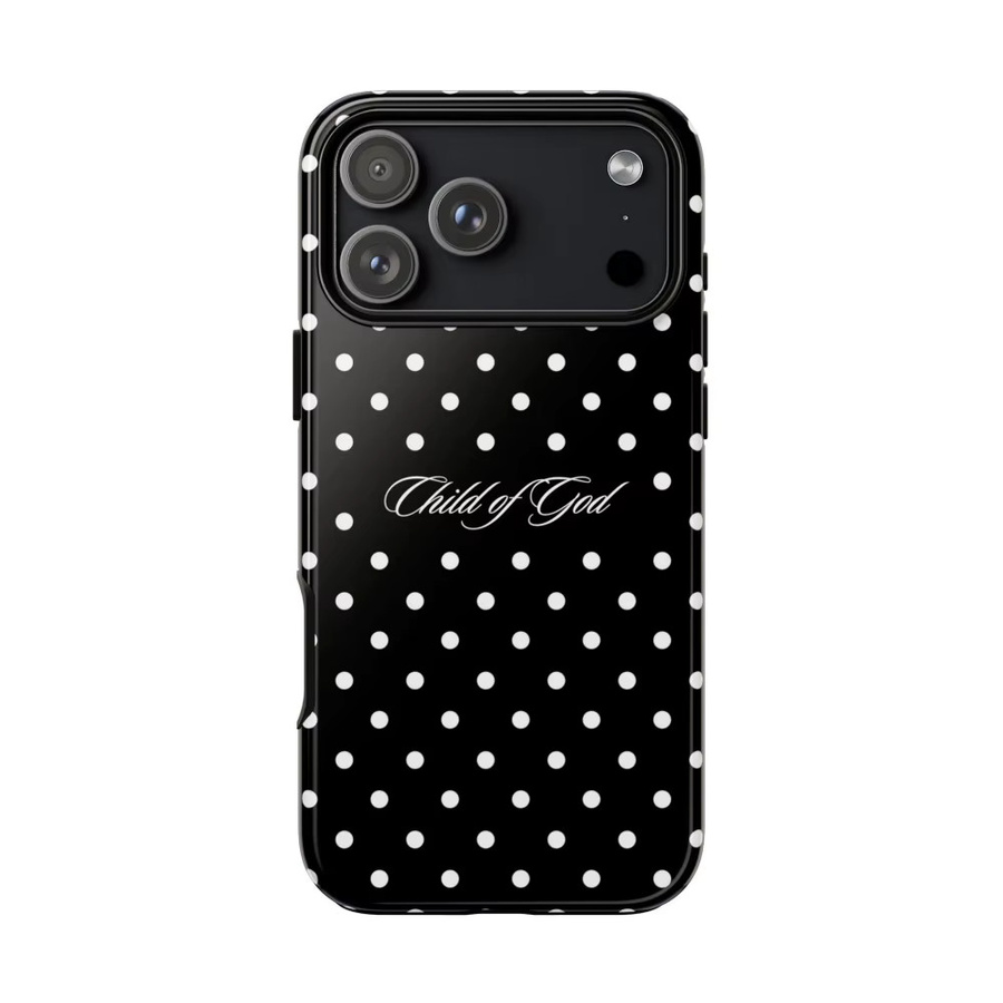 Clmj Handyhülle Child of God mit Leoparden-Polka-Dot Design für iPhone 17 16 15 14 13 12 11 Air Pro Max Plus in Multicolour - Bild 2