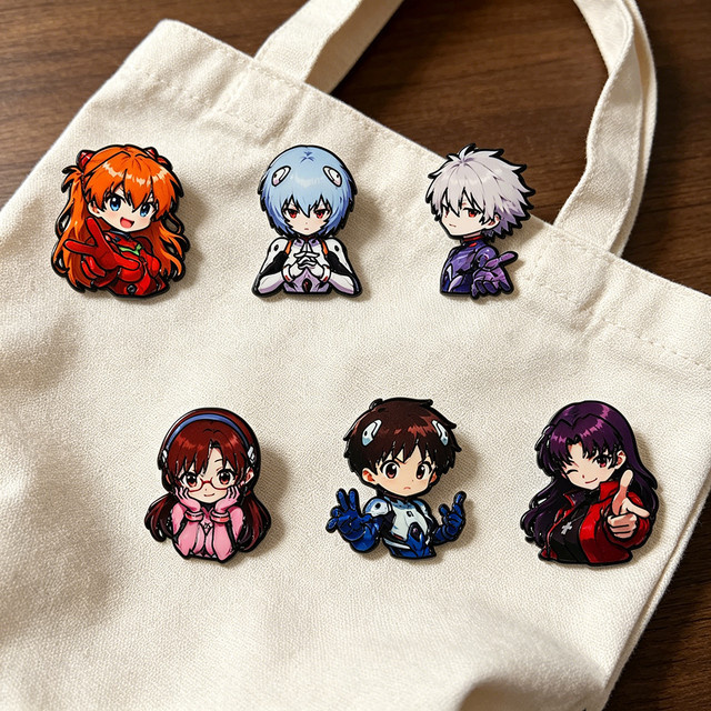 Bandai Anime-Figuren Emaille-Pins, 6-teiliges Set, Bunt / Mehrfarbig - Bild 1