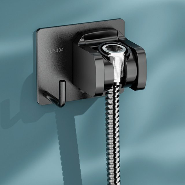 VIBRATITE Duschkopfhalter aus Edelstahl ohne Bohren, verstellbare Wandhalterung für das Badezimmer, wasserdicht - Bild 1