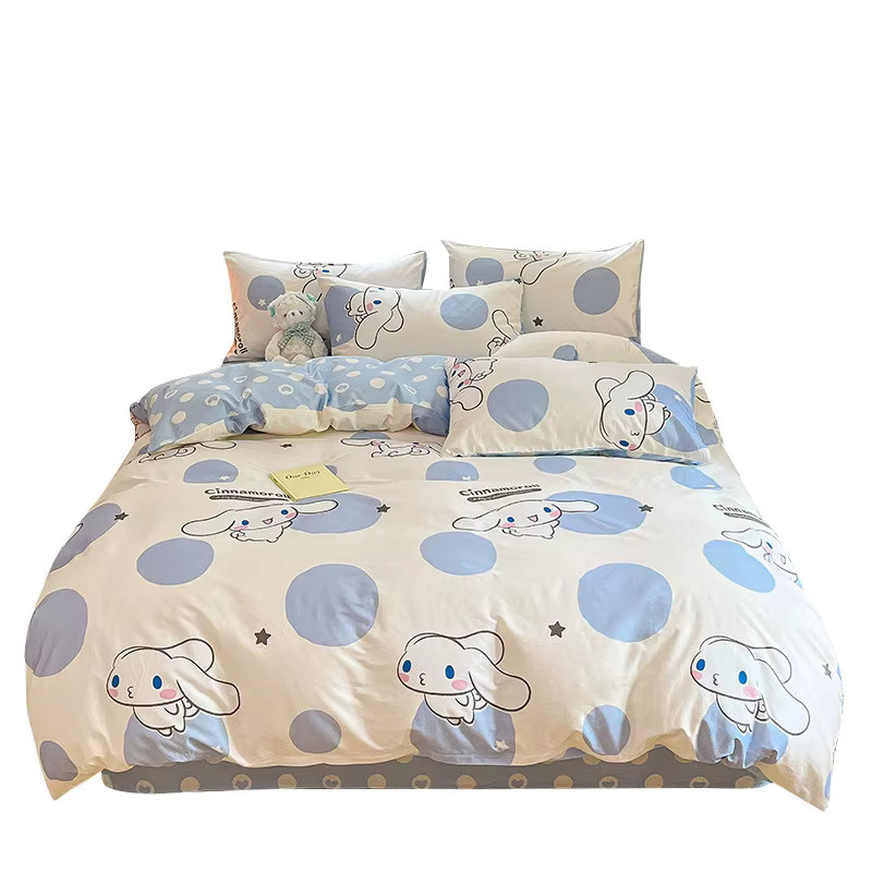 Sanrio Meine Melodie Bettwäsche-Set aus reiner Baumwolle mit Cartoon-Design, 4-teilig, Mehrfarbig, B/T/H: 100 x 200 cm - Bild 2