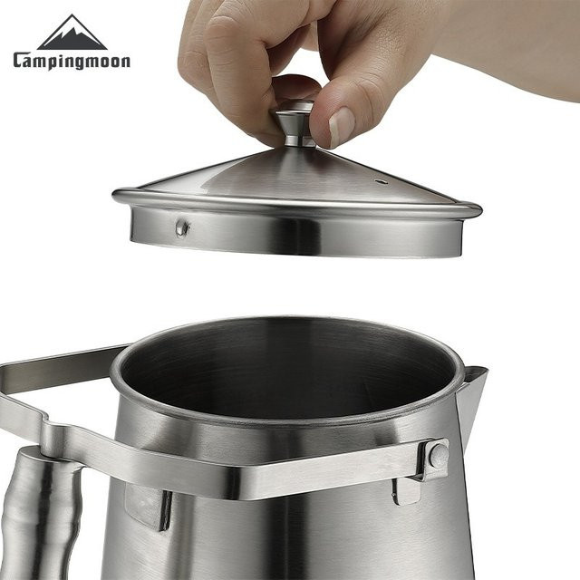 CAMPINGMOON Camping-Teekessel SW-6 aus Edelstahl in Silber - Bild 1