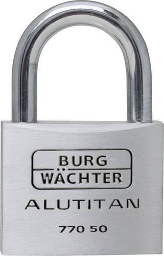 Burg-Wächter Zylinder-Vorhängeschloss 770 50 SB aus Aluminium in Silber/Grau - Bild 1