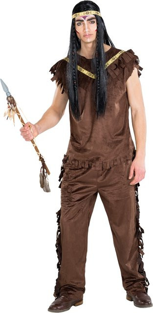 tectake Herrenkostüm Indianer Cherokee, Fantasy, Braun - Bild 1
