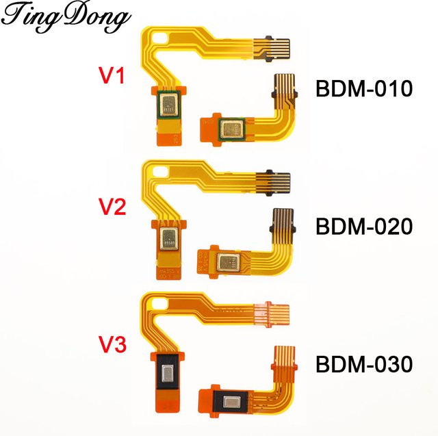 TingDong Mikrofon-Flexkabel für PS5 Controller V1.0 V2.0 V3.0 mit Lautsprecherkabel BDM-010 020 030 Links und Rechts - Bild 1