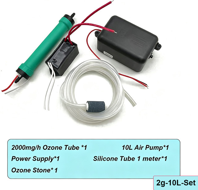 DADAWINDY Ozongenerator 2g zur Sterilisation und Desinfektion als DIY Heimluftreiniger und Wasserpflanzenreiniger in Grün - Bild 1