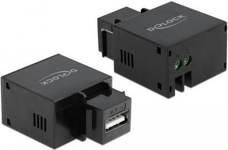 Delock 86506 USB-Einbaumodul Keystone USB-A in Schwarz - Bild 1