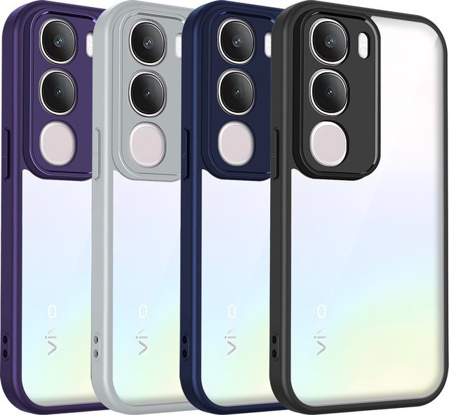 Silikon Handyhülle für vivo Y19S, vivo Y19S Pro und vivo Y29 5G mit Luftpolster-Schutz und matter Rückseite in Transparent oder Schwarz - Bild 1