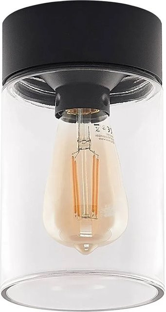 Arcchio Deckenlampe Liljana 9928077 Modern in Schwarz aus Aluminium und Glas, 1-flammig E27, IP65 für den Garten - Bild 1