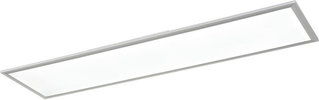 Pocoline Deckenpanel Plano LED in Weiß und Silber aus Kunststoff und Aluminium, B/H/L: 30 x 7 x 120 cm - Bild 1