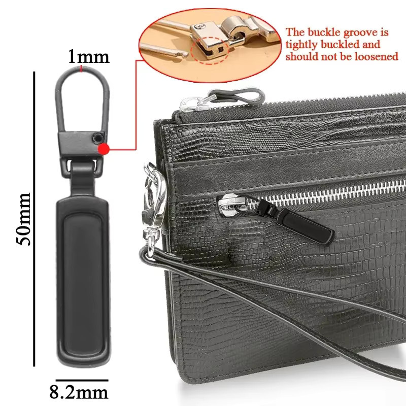 Zipper Slider Puller Reparatur Kit als Ersatz für gebrochene Reißverschlüsse an Reisetaschen und Koffern in verschiedenen Stückzahlen - Bild 4