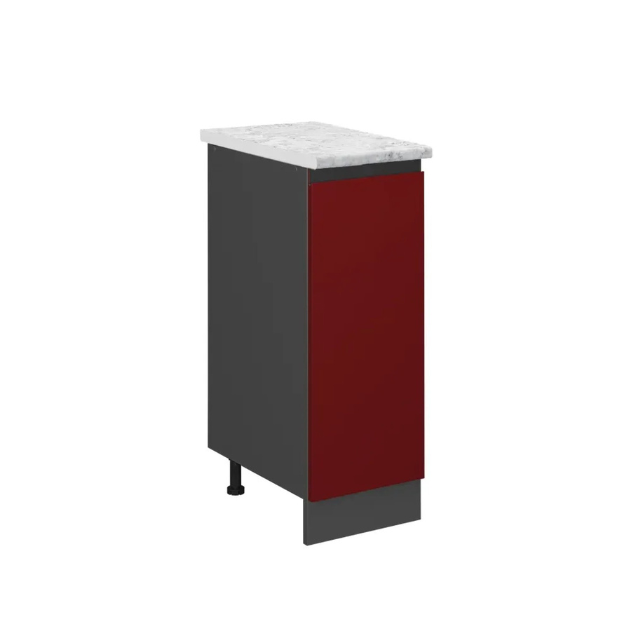 Vicco Apothekerschrank R-Line Medizinschrank für die Küche in Rot/Anthrazit mit Marmor-Optik, B/T/H: 60,0 x 30,0 x 81,6 cm - Bild 2