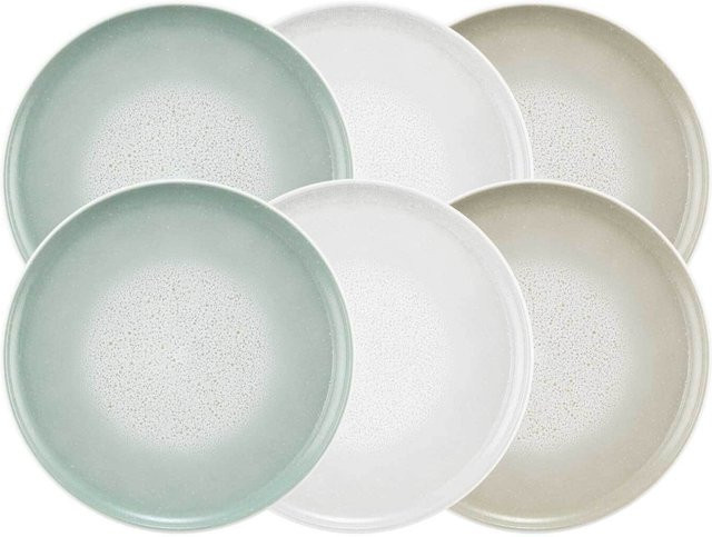 Seltmann Weiden Frühstücksteller Sento Home aus Keramik, Mehrfarbig, 6er Set, Durchmesser: 21,4 cm - Bild 1